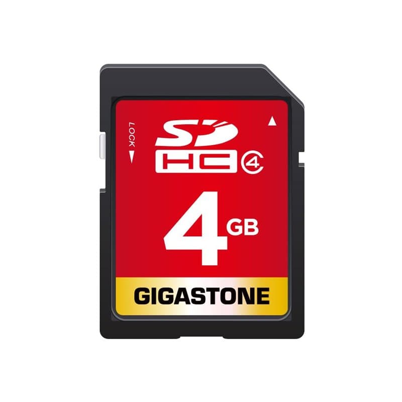 Gigastone Carte Mémoire SDHC 4 Go, Prime Série, Haute Vitesse, Compatible avec Photos, vidéos, Musique, des fichiers vocaux, Cam