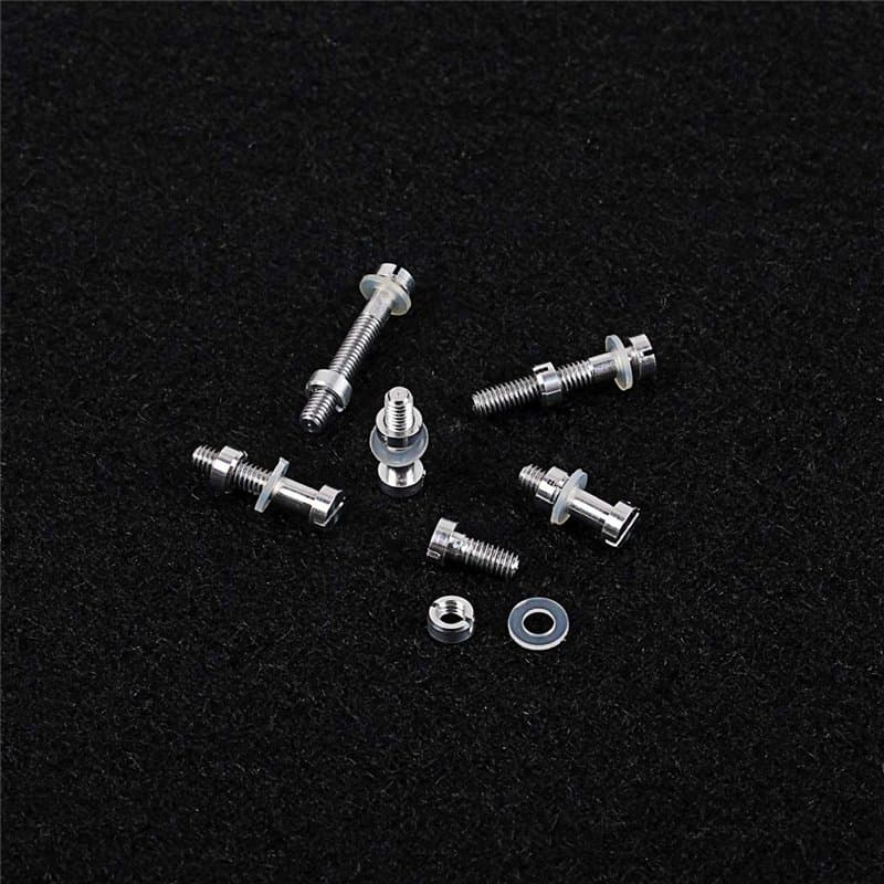 Alnicov 6 pièces platine porte-tête cartouche stylet Kit de montage en métal vis boulon écrou rondelle ensemble Lp tourne-disque