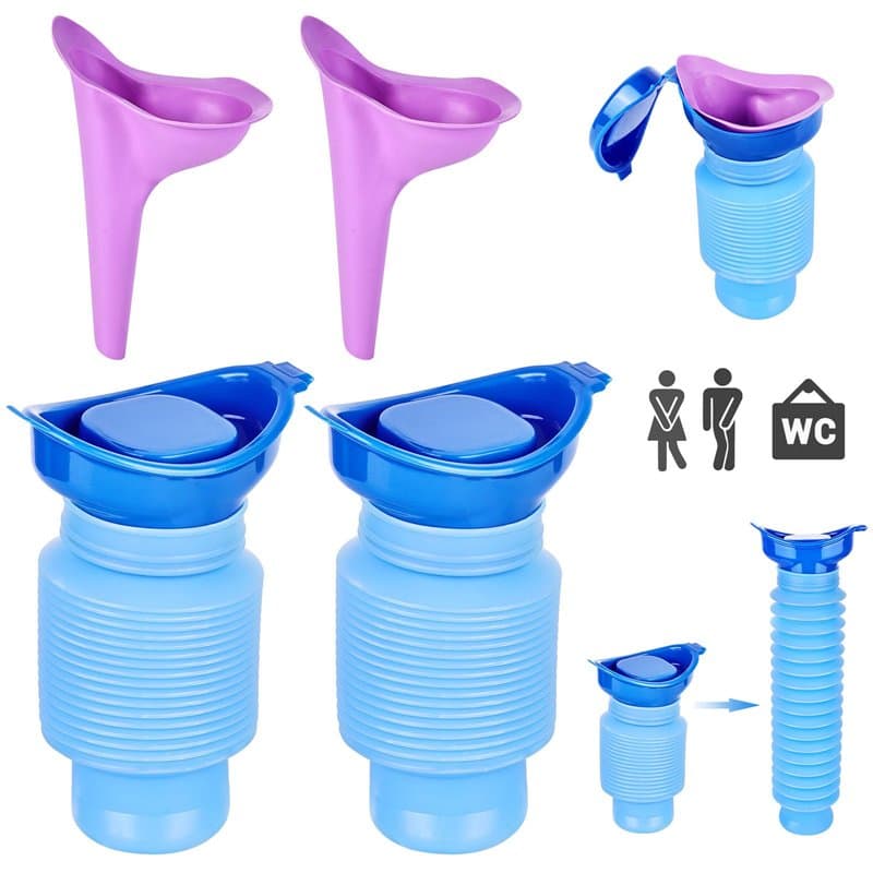 Urinoir Portable 750 ML, Urinoir Rétractable, Urinoir Femme, Bouteille d'urine, Personnel Mobile Toilette Pot, Urinoir d'urgence