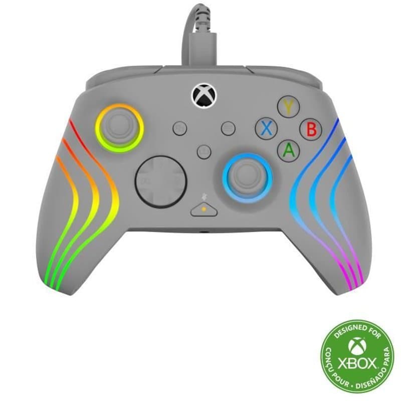 TURTLE BEACH Manette de jeu - Xbox Series X|S, Xbox One et PC - Afterglow Wave - RGB Filaire Gris