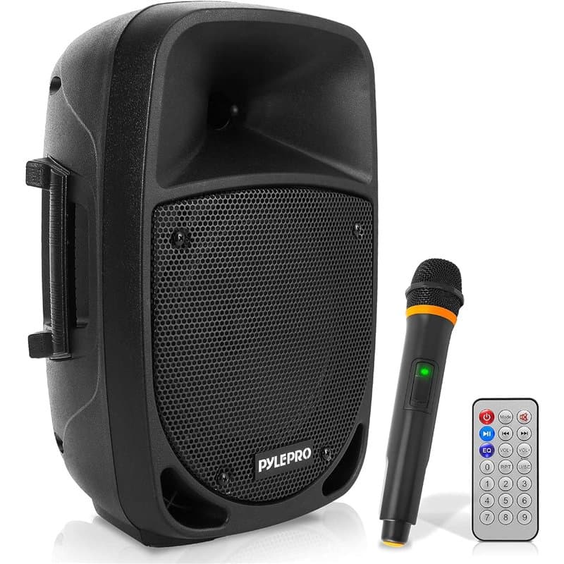 Pyle Enceinte Bluetooth Portable 800W - Haut Parleur Bluetooth avec Subwoofer, Lumières et Indicatrices de Batterie LED avec Bat