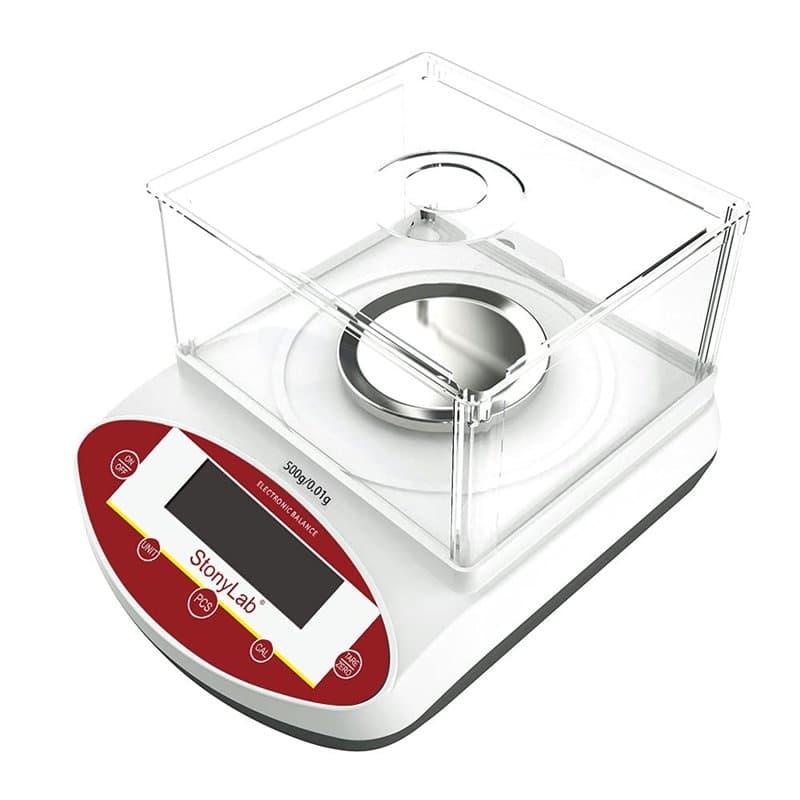 stonylab Analytique Balance Electronique, 500g x 0.01g Balance de Laboratoire Balance Analytique de Précision Balance Electroniq