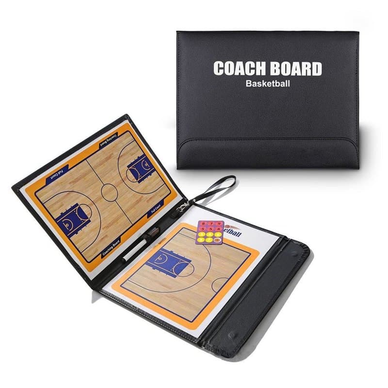 Wrzbest Tableau tactique pour entraîneur de basket-ball, pliable et effaçable pour stratégie d'entraîneurs, entraînement, plan d