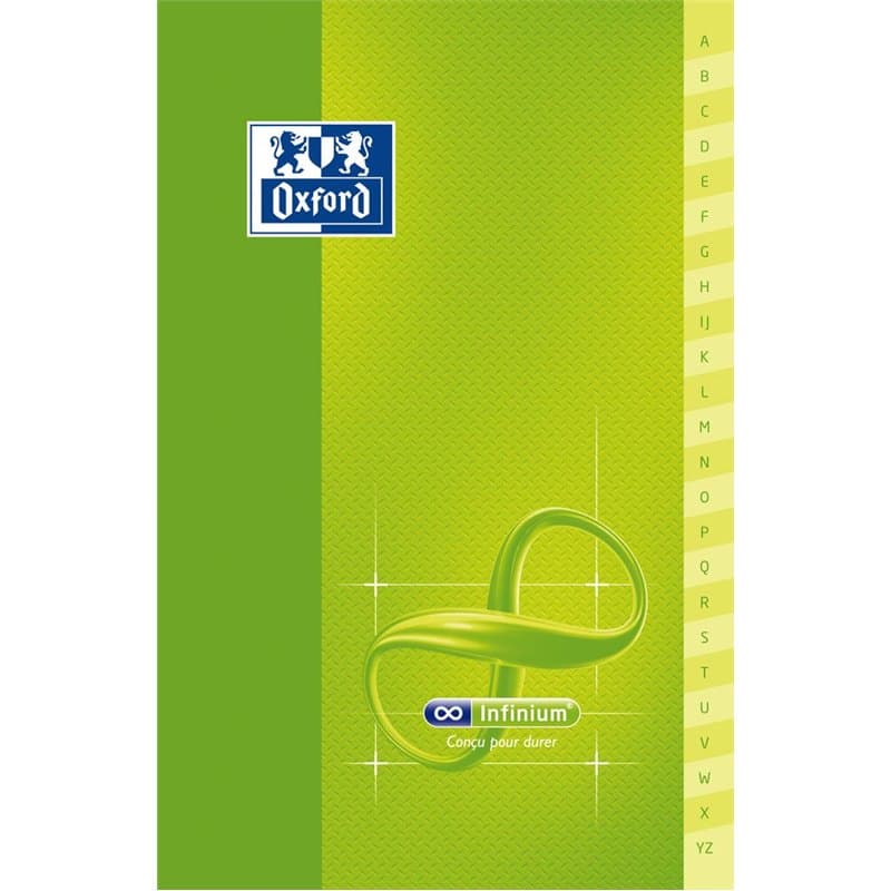 Oxford Infinium Répertoire 11 x 17 cm 96 pages petits carreaux 5 x 5