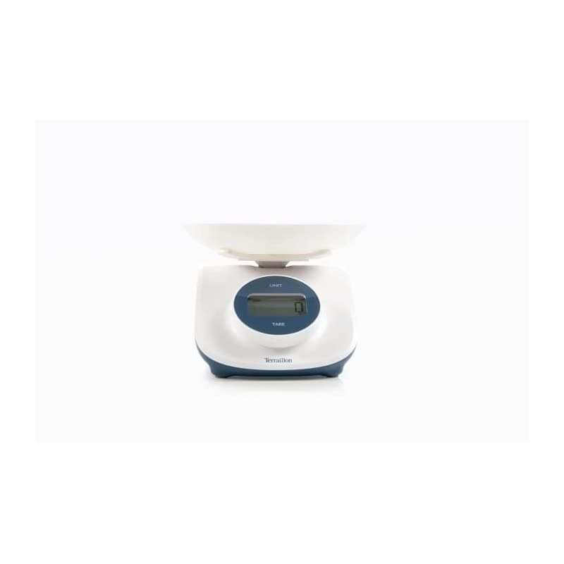 TERRAILLON - Green Collection - Balance de cuisine Electronique sans piles DYNAMO CURVE - Capacité 5 Kg - Plateforme de pesage a