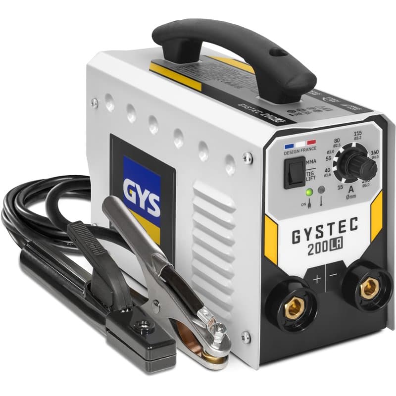GYS, GYSTEC 200 LA, Poste à Souder à l'Électrode Enrobée 200A Monophasé 230V (MMA), TIG DC Lift, Arc Force, Antisticking, Hot St