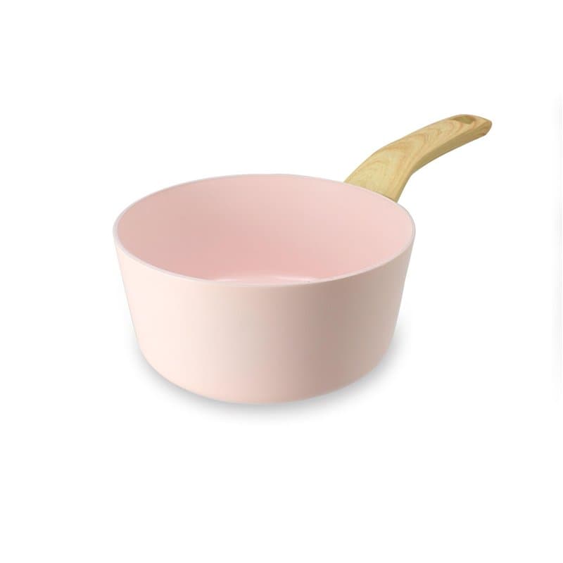MENASTYL - Casserole 16cm avec revêtement antiadhésif céramique (Sans PFAS/Sans PTFE) tous feux dont induction - En Aluminium -