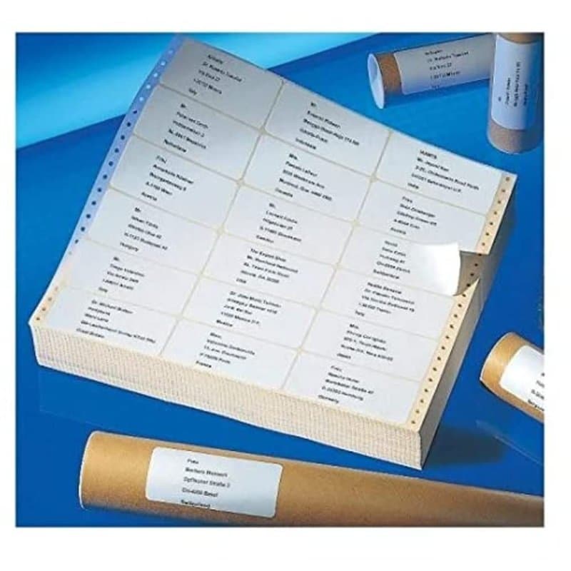 AVERY - Boite de 3000 étiquettes autocollantes matricielles, 1 de front, Format 107 x 48,8 mm, (T3913-500)