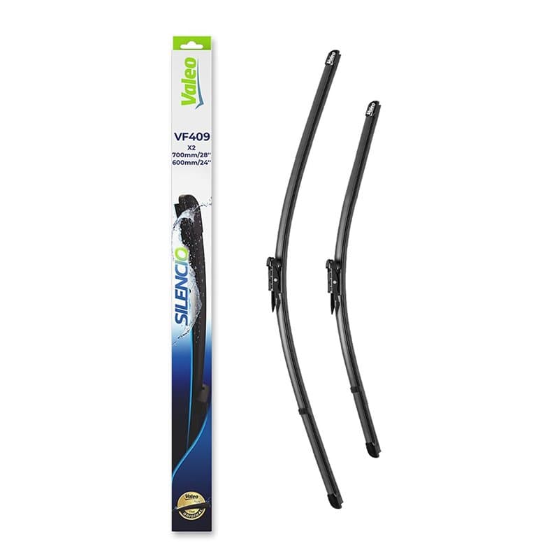 VALEO Silencio Essuie-glace - VF409 - Kit de Balais d'Essuie-glace Plat d'Origine de Haute performance, Visibilité Supérieure su