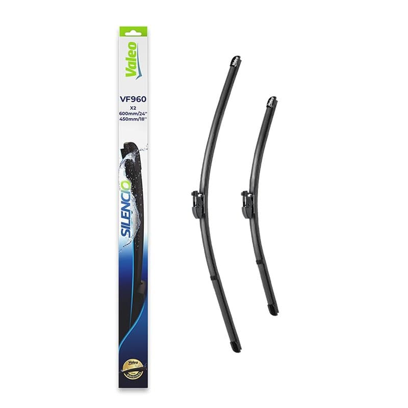 Valeo Silencio Essuie-glace - VF960 - Un Kit d'Essuie-glaces Plats d'Origine de Haute performance, Visibilité Supérieure sur la