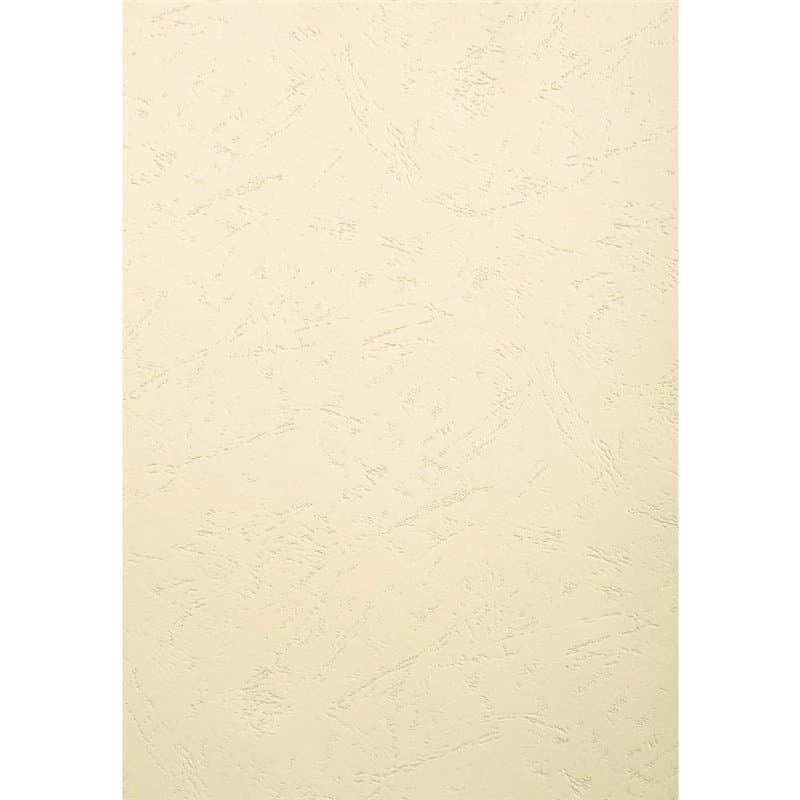 EXACOMPTA Paquet 100 plat de couverture A3 FOREVER, grain cuir 270g, coloris ivoire