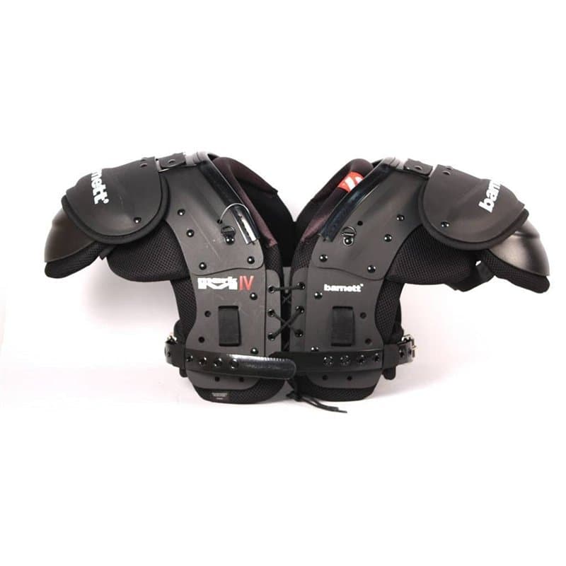 BARNETT Mark IV Noir Taille L épaulière de Football américain Pro, FB-LB-Te-OL-DL,