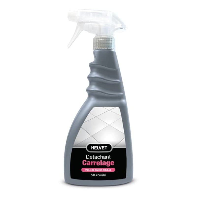 Nettoyant Carrelage Helvet – Détachant pour Sol & Joint : Elimine la Rouilles, Traces et Voiles de Ciment, Calcaire, 500.00 ml (