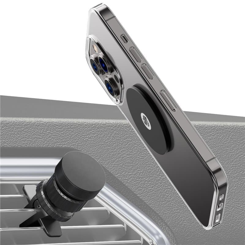Shapeheart Innovation française, Support Telephone Voiture magnétique pour Grille d'aeration. Orientation 3D à 360°. Porte Telep