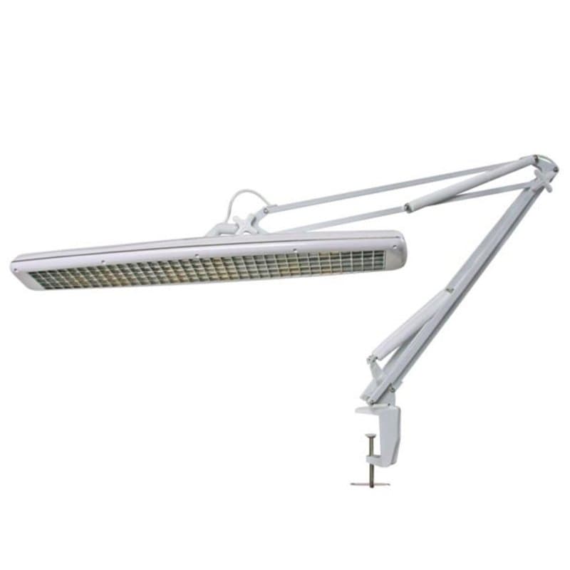 Velleman Lampe de bureau réglable avec fixation à pince, bras articulé, interrupteur marche/arrêt, longueur 105 cm, largeur 60 c