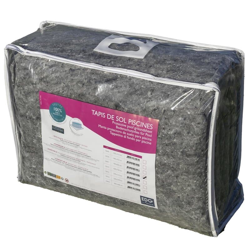 EDG by AQUALUX INTERNATIONAL - Tapis De Sol Piscine Hors Sol - 400 x 650 cm – 110 g/m² - Feutrine Piscine - Protection Liner