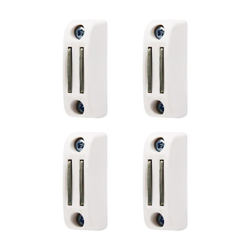 Lot de 4 Bloqueurs de Manivelle Magnétique Blancs pour Volets Roulants - Support Mural Aimanté - Fixation et utilisation Facile