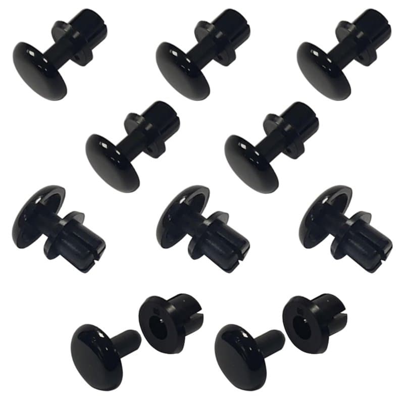 cyclingcolors 10x rivet clip plastique fixation agrafe à expansion pare-choc cache-moyeu garniture voiture Ø3,6mm x 3mm-4mm