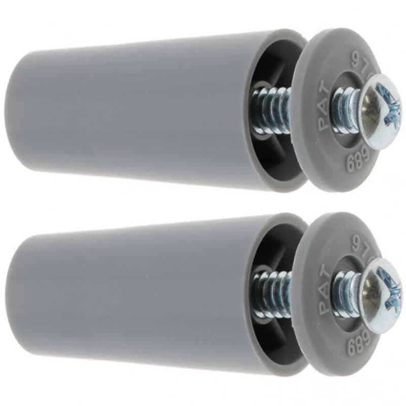 cyclingcolors 2x Butée d'arrêt de lame finale de volet roulant cône Ø22mm longueur 40mm en PVC avec rondelle et vis Store Fenêtr