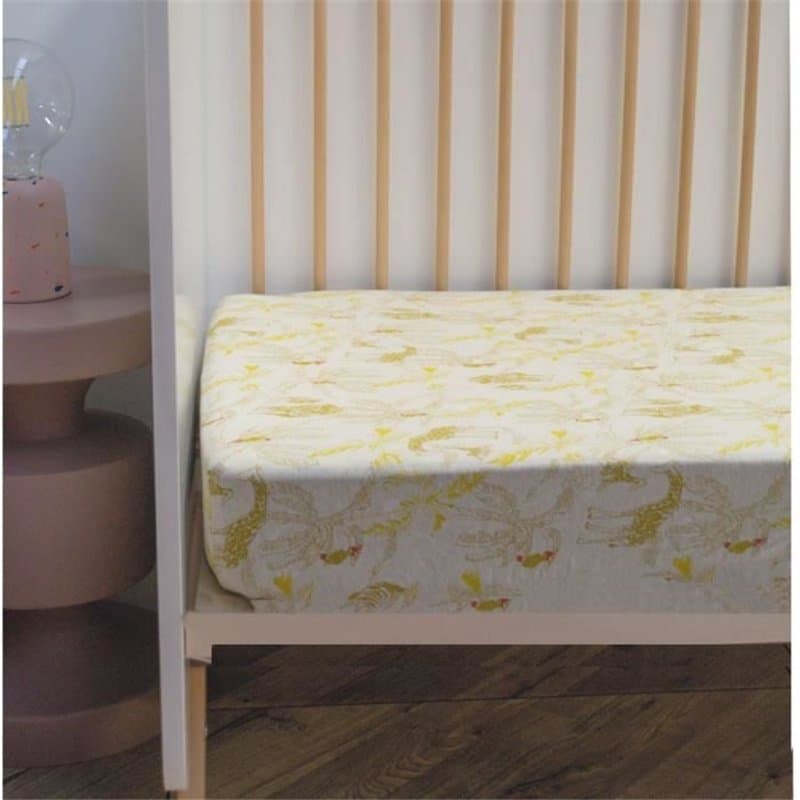 Drap housse jersey - DOMIVA - Honey Moon - 60 x 120 cm - Coton extensible - oeKO-TEX