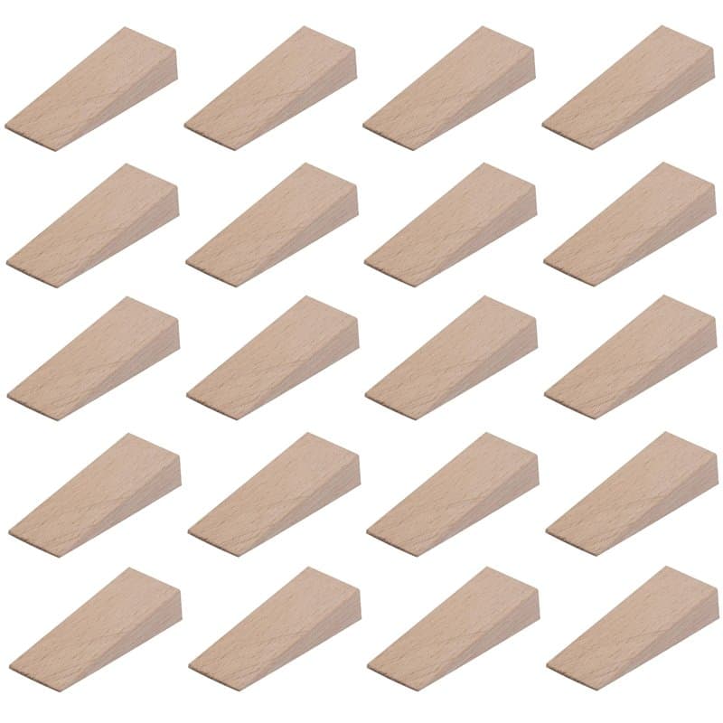 cyclingcolors 10x cale en bois universelle 6mm + 10x cale en bois universelle 12mm (55mm x20mm) meuble porte calage ajustement t