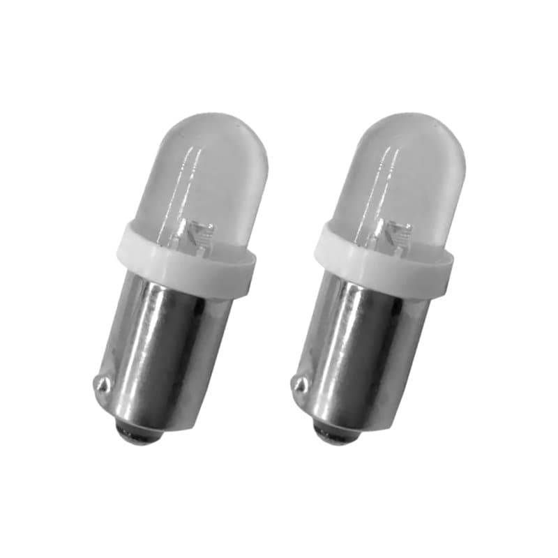 cyclingcolors 2x Ampoule 12V 4W BA9S LED veilleuse plaque immatriculation voiture moto clignotant lampe feu phare culot baionnet