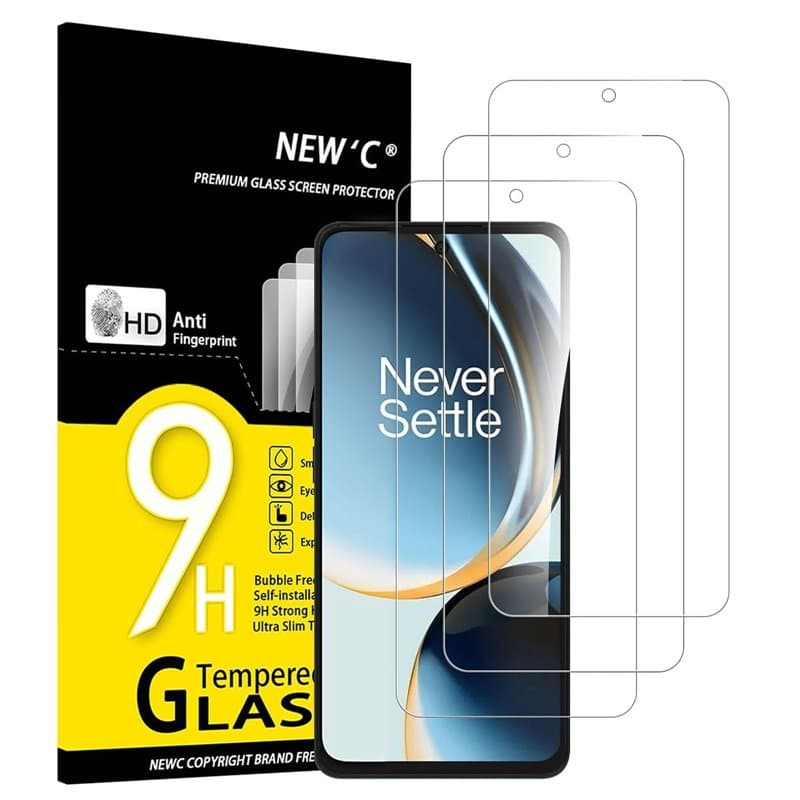 NEW'C Lot de 3, Verre Trempé pour OnePlusNord CE3Lite 5G,OnePlus Nord N30 5G, Film Protection écran efficace contre les Rayures-