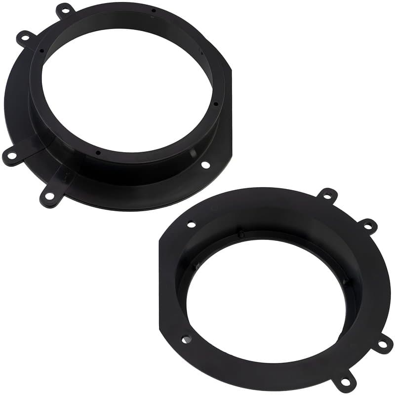 AERZETIX - C40955 - Lot de 2 Adaptateurs/Supports pour Haut-parleurs de Voiture Ø165 mm - côté de Montage portières Avant - Comp