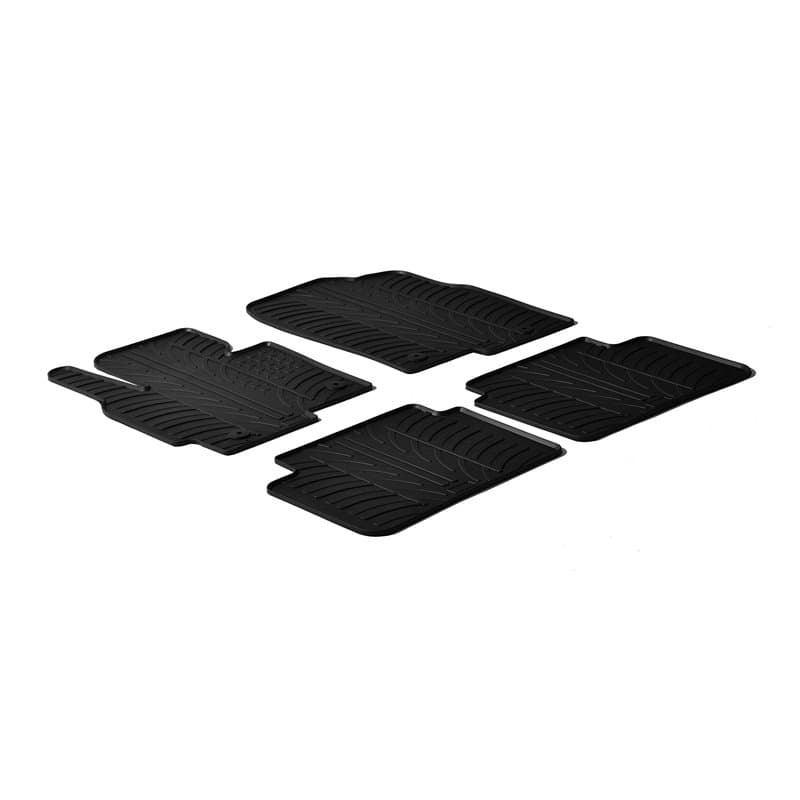 Gledring Set tapis de caoutchouc compatible avec Mazda CX-5 essence 2012-2017 (T profil 4-pièces + clips de montage)