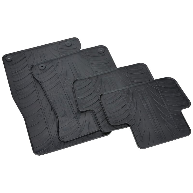 Gledring Set tapis de caoutchouc compatible avec Audi A4 2008-2015 & A5 Sportback 2008-2016 (T profil 4-pièces + clips de montag