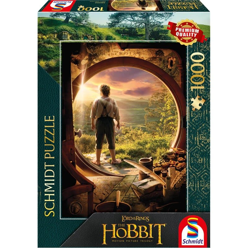 Schmidt Spiele 58552 Le Hobbit, Quittant Cul de Sac, Puzzle 1000 pièces