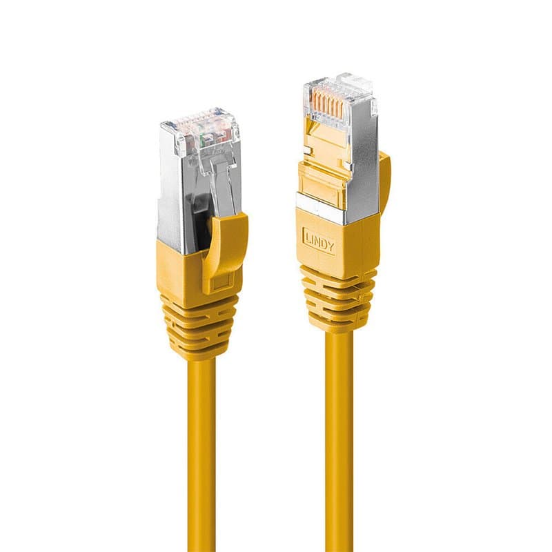 Câble Réseau Rigide UTP 6ème Catégorie LINDY 45983 Jaune 3 m 1 Unité