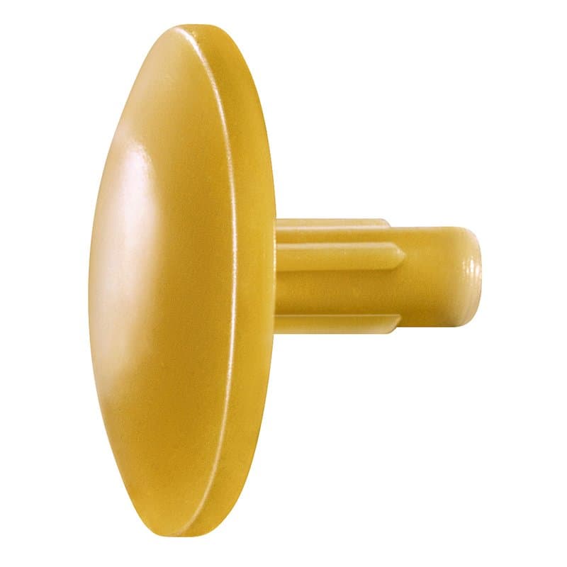Spax Capuchons en plastique pour tête Spax avec trou, ocre, Lot de 500 5000009300009
