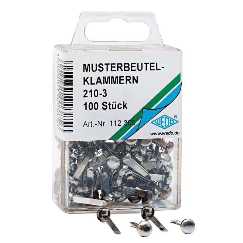 Wedo 112300 Kdu Ronde 210–3 dans Sa Boîte Transparente-Lot de 100–Argent