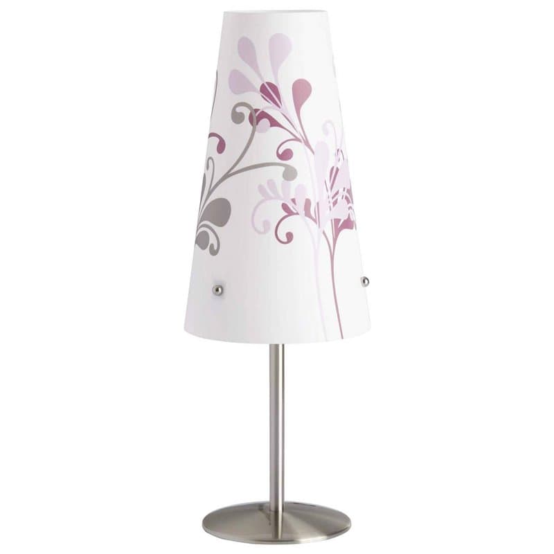 BRILLIANT lamp Lampe de table Isi fer/violet | 1x C35, E14, 40W, adapté aux lampes à bougie (non incluses) | Échelle A ++ à E |