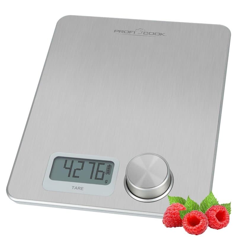 ProfiCook® PC-KW 1263 Balance de cuisine numérique sans piles, balance de cuisine numérique avec énergie cinétique, avec plage d