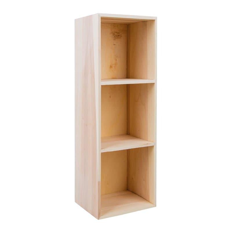 Rayher Étagère murale à compartiments ouverts Rayher avec 3 compartiments 62599000, étagère murale en bois à compartiments multi