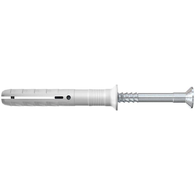 fischer - Cheville à frapper N 8x60/20 avec vis tête fraisée en acier électrozingué/Boite de 100