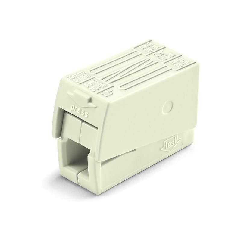WAGO® Lot de 30 bornes pour luminaires, blanches, 224-112/996-030