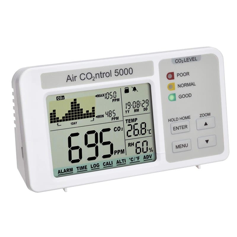 TFA Dostmann Appareil de mesure du dioxyde de carbone AirCO2ntrol 5000, 31.5008.02, mesurer le CO2, appareil de mesure du CO2 av