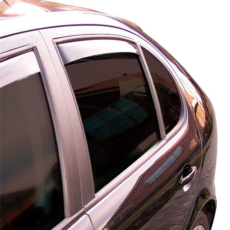 ClimAir Déflecteurs latéraux Master Noir (arrière) compatible avec Dacia Sandero/Stepway III 2021-