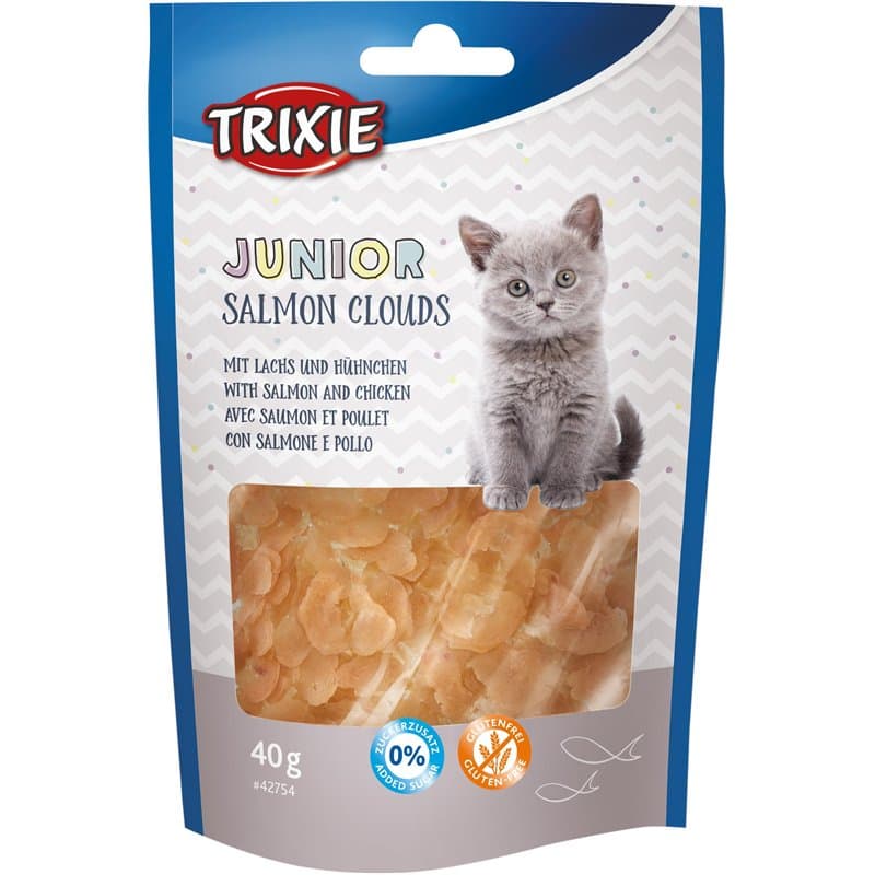 TRIXIE Snack pour Chats Junior Saumon Clouds, 40 g - 42754