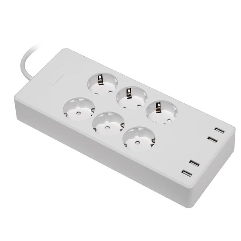 MaxTrack NW11L Multiprise Intelligente 6 Prises avec 4 Prises USB, minuterie, Smart Home, Google Assistant, Alexa, Smart Apps, C