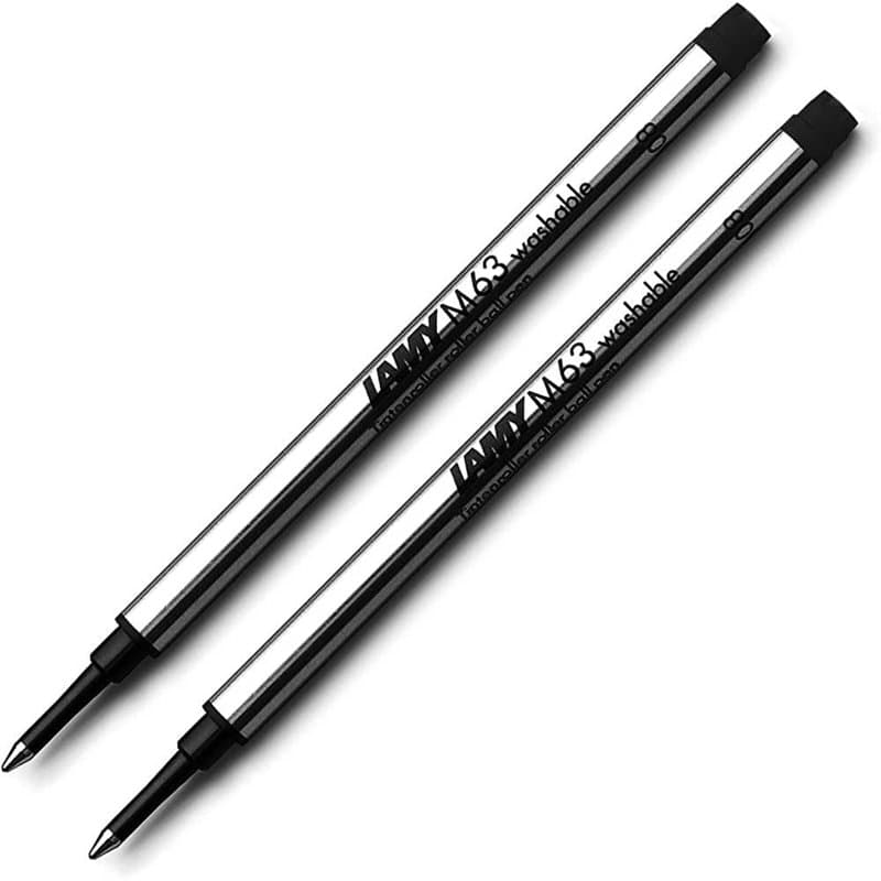 Recharge pour stylo roller Lamy M63 Capuchon Large Noir (Nouveau pour 2016) x 2