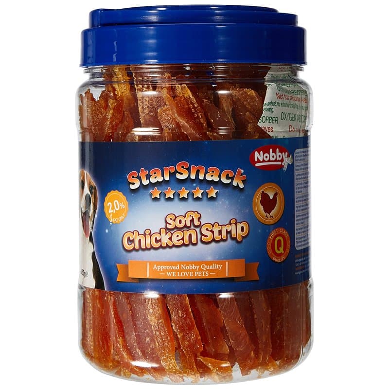 Nobby Starsnack Friandise Soft Poulet Strip pour Chien 450 g