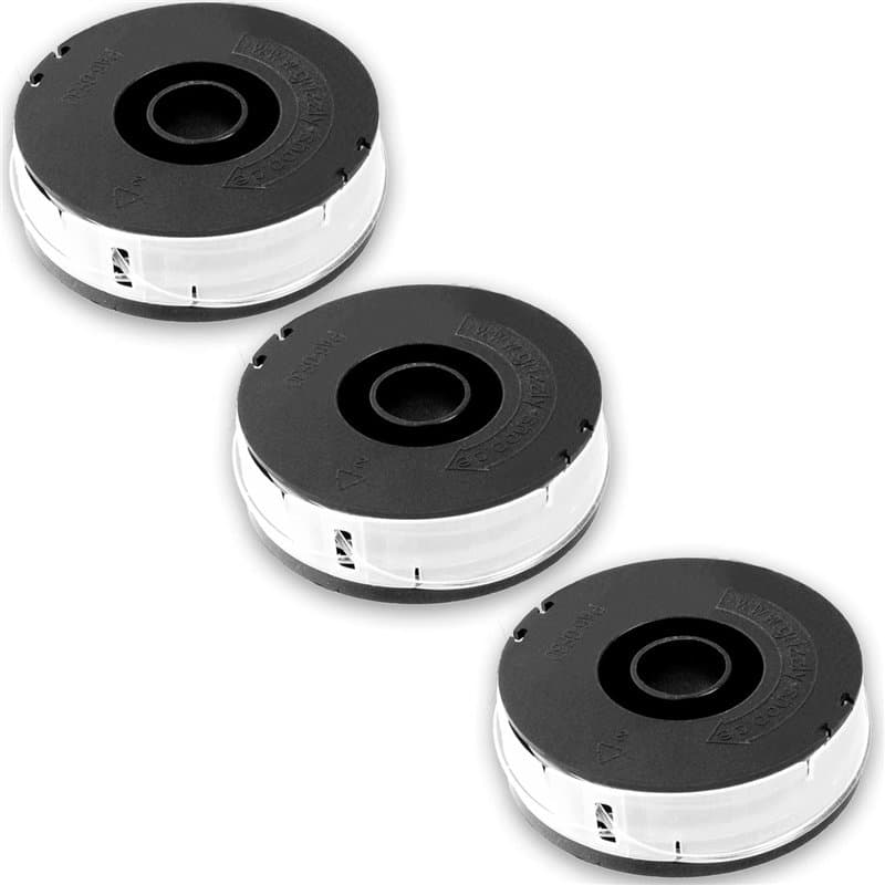 Lot de 3 bobines pour coupe-bordure - bobines de rechange FRT 450 A1, FRT 430/10, FRT 430, FRT 500/8 avec double fil automatique