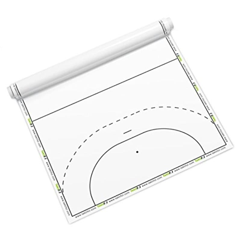 Taktifol Ballon de handball – tactique Feuilles pour entraîneurs – enroulable avec 25 feuilles