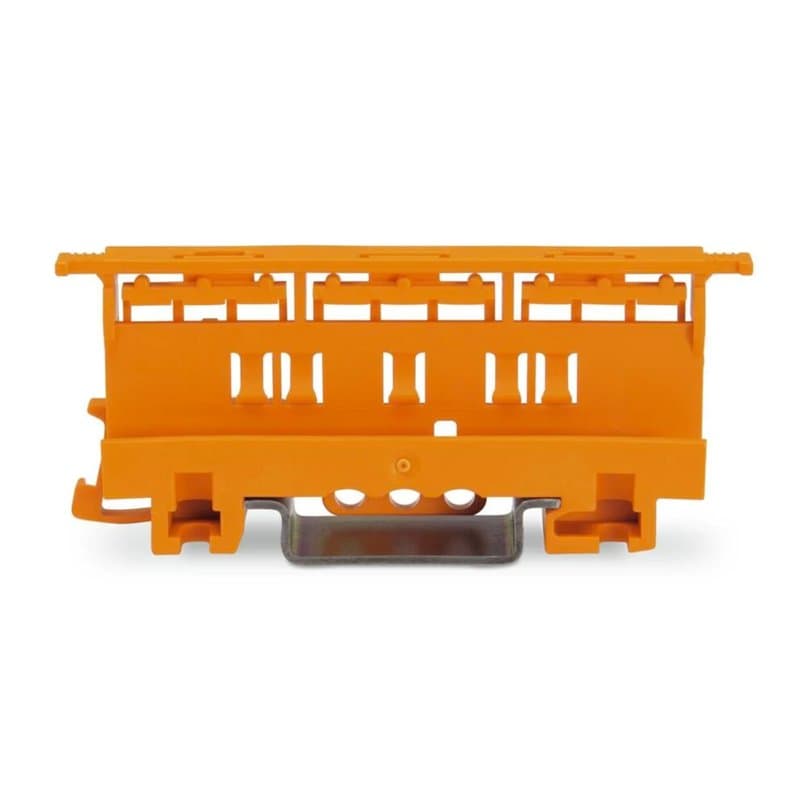 WAGO Adaptateur de Fixation, Série 221-4 mm², pour Montage Sur Rail Ts35 Ou Montage par Vis, Orange, 221-500 (10 Pcs)
