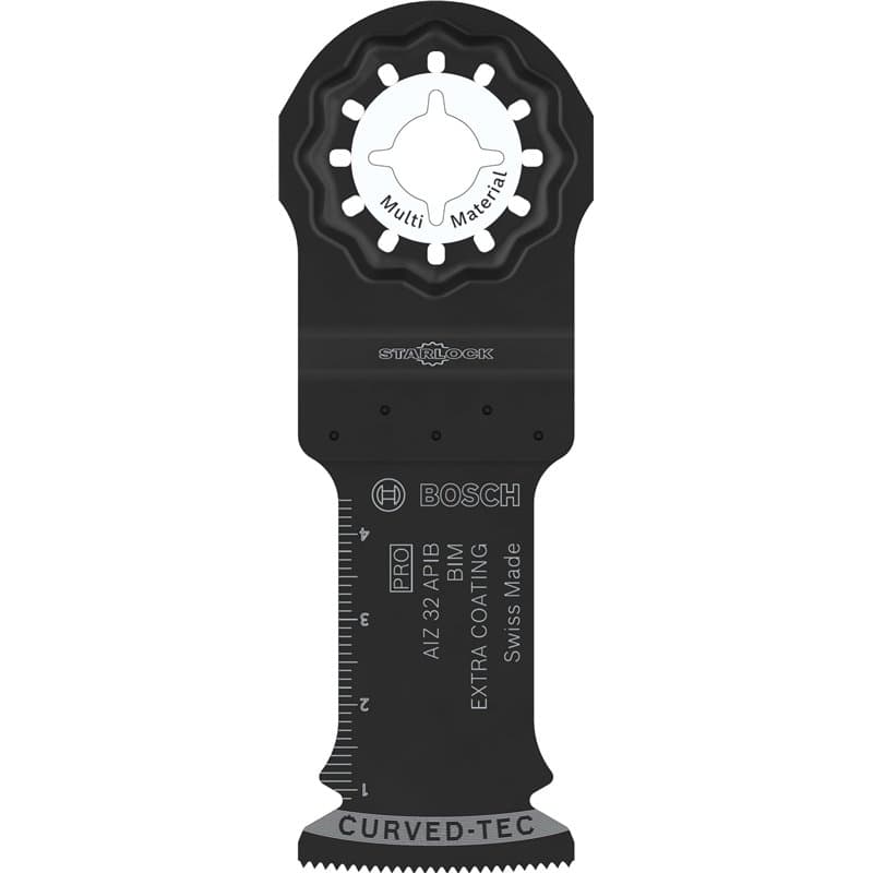 Bosch 1x Lame pour outil multifonctions PRO Multi Material AIZ 32 APIB (pour Bois clouté, Métal Sandwich, Largeur 32 mm, Profess