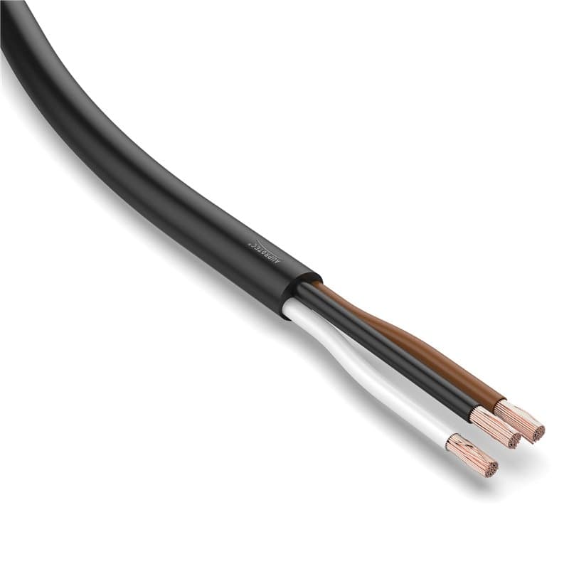 Auprotec Câble de véhicule 5 m - 3 x 1,5 mm² - Câble rond 3 fils - Câble électrique FLRYY - Pour remorque de voiture